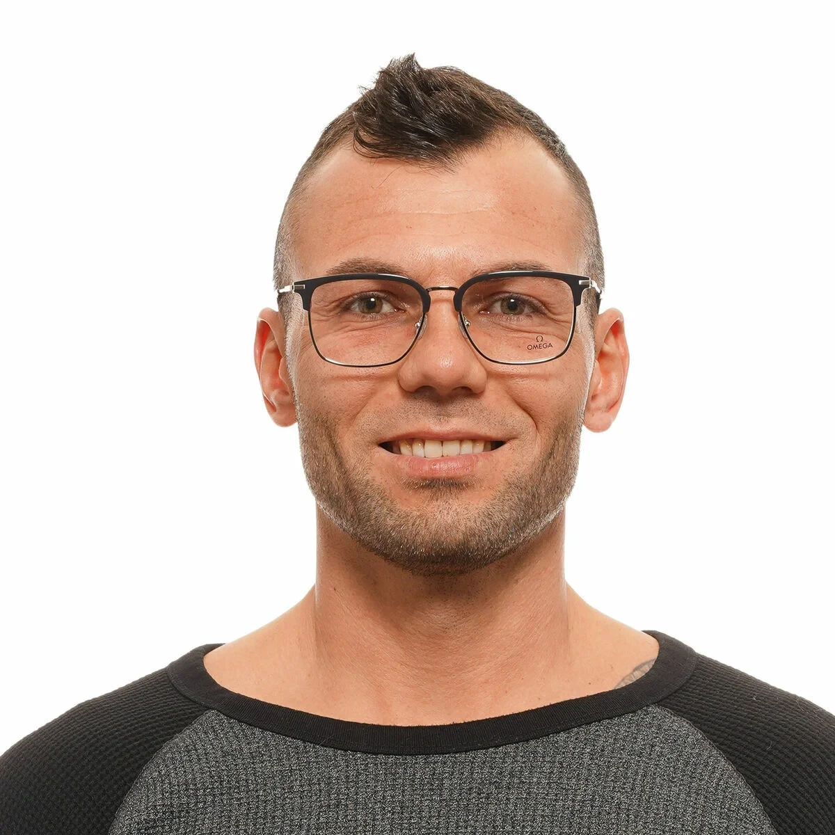 Montura de Gafas Hombre Omega OM5026-55020 Gris Ø 55 mm