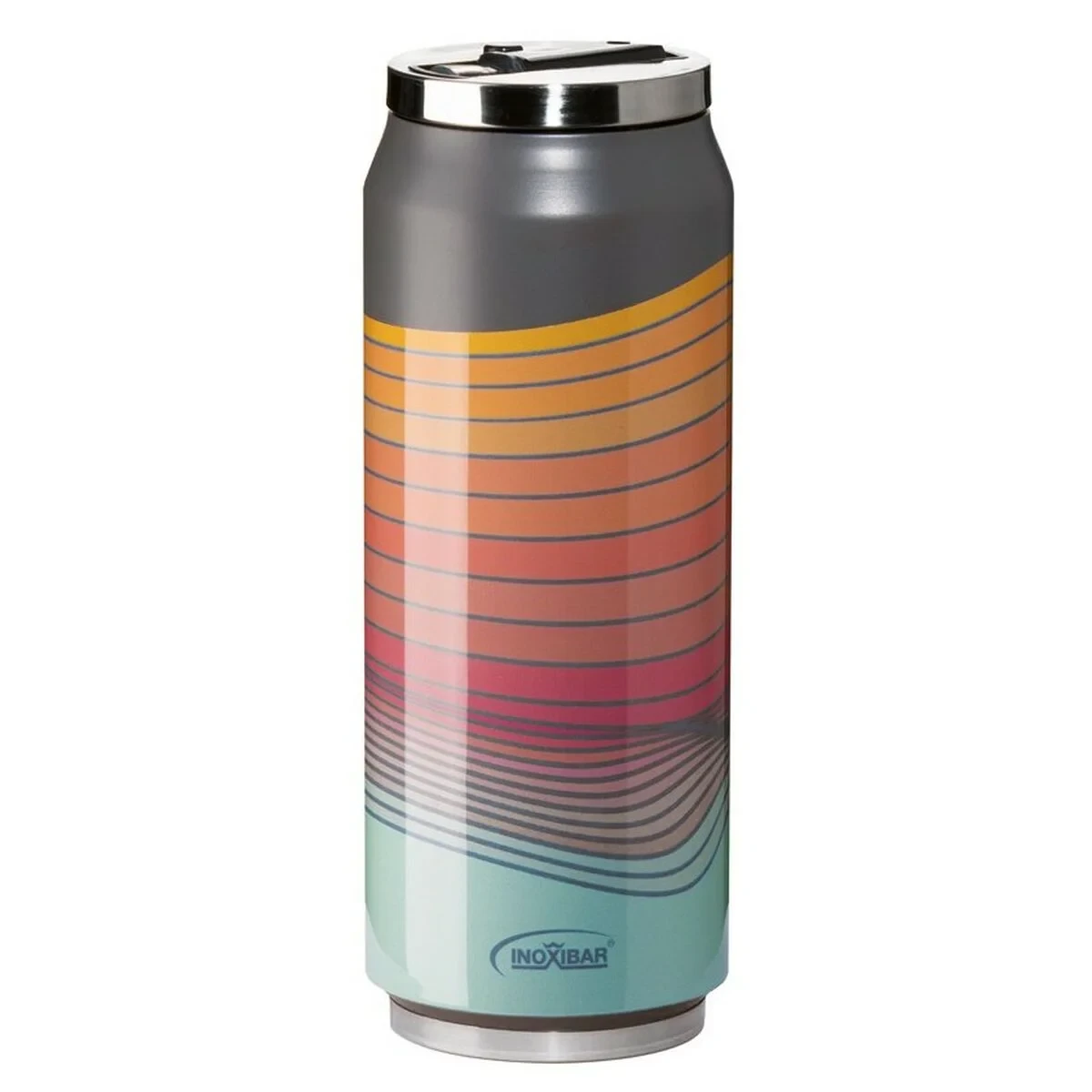 Termo de Viaje Inoxibar 61261 RED WAVES Rojo 280 ml