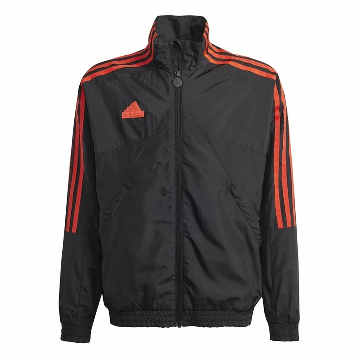Sudadera sin Capucha Adidas Tiro Woven Tracktop Negro