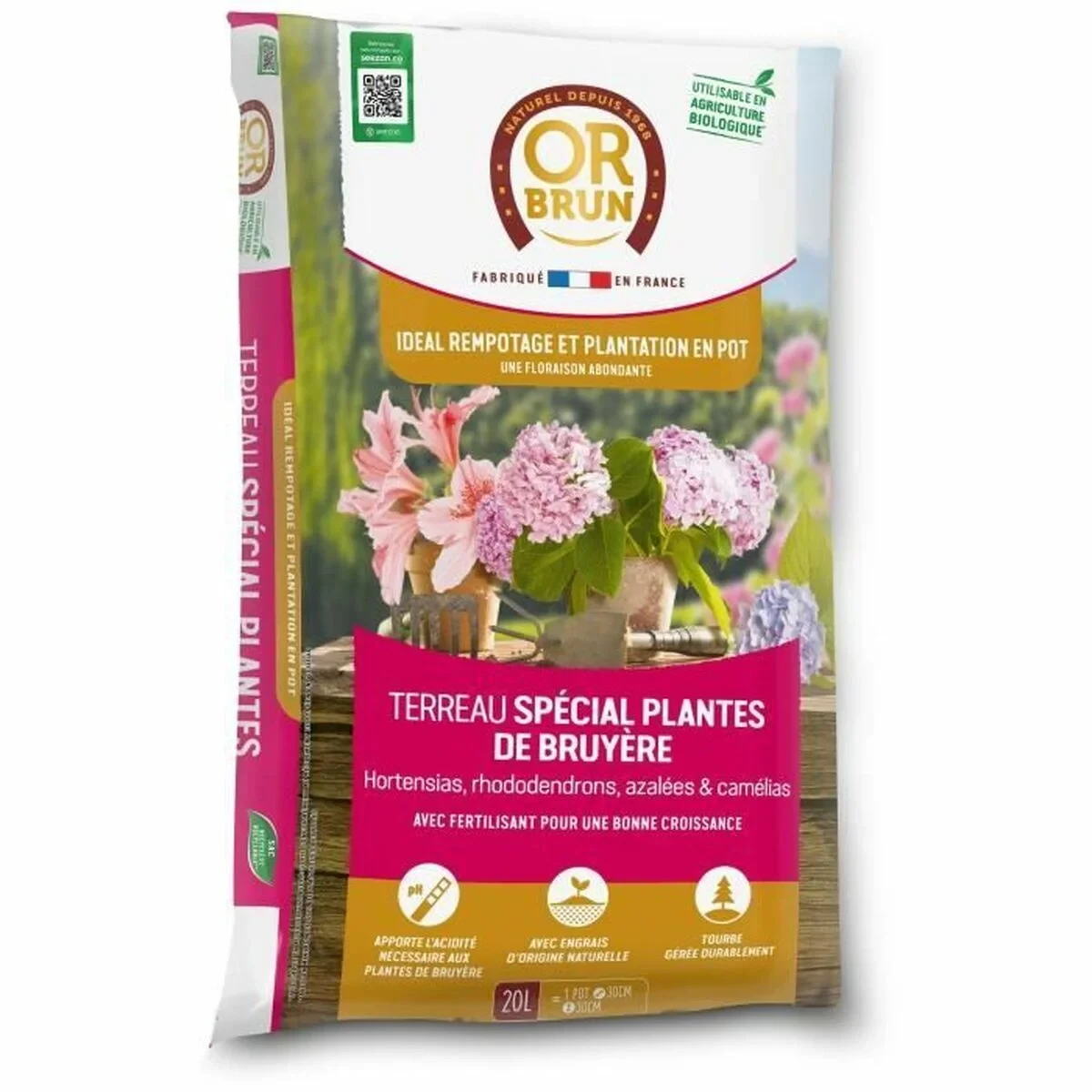 Tierra para macetas OR BRUN 20 L