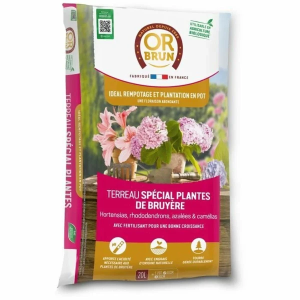 Tierra para macetas OR BRUN 20 L