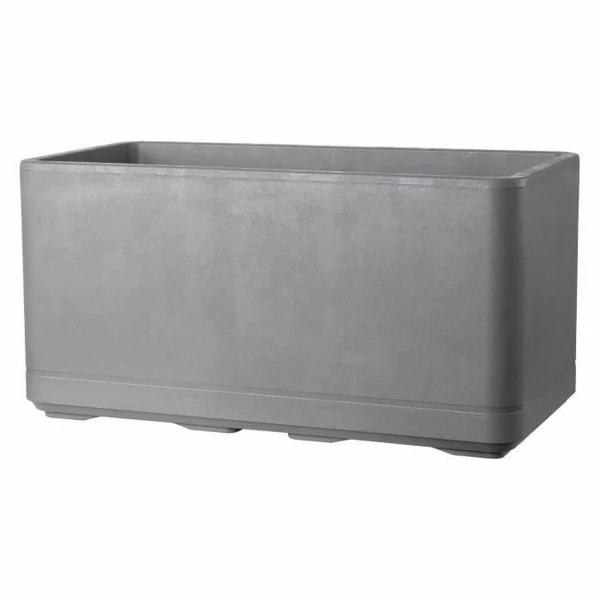 Jardinera Autorriego Deroma Gris 78 x 38 x 39 cm Plástico Rectangular Ø 78 cm