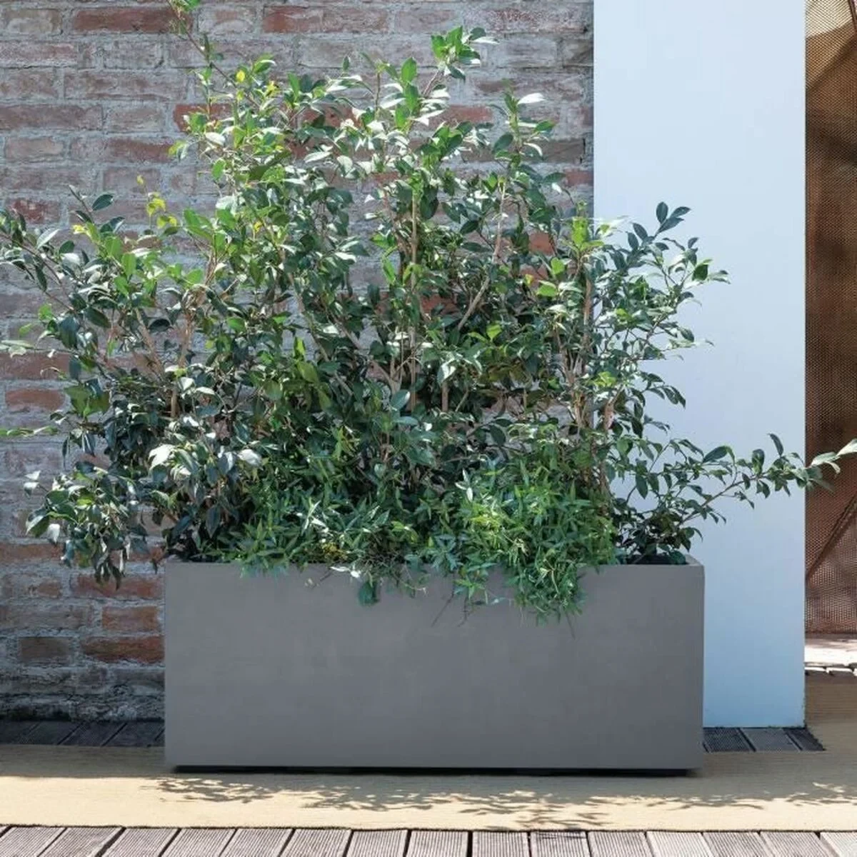 Jardinera Autorriego Deroma Gris 99 cm Plástico Rectangular