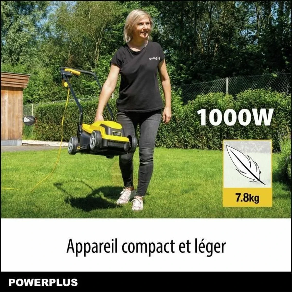 Cortacésped Powerplus POWEG62203 30 L 1000 W 230 V 32 cm 20-70 mm