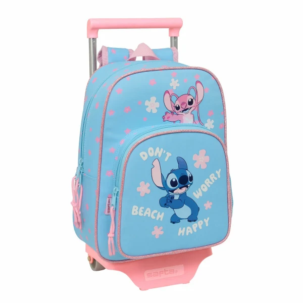 Mochila Escolar Lilo & Stitch Happy Azul cielo 26 x 11 x 67 cm 26 x 34 x 11 cm
