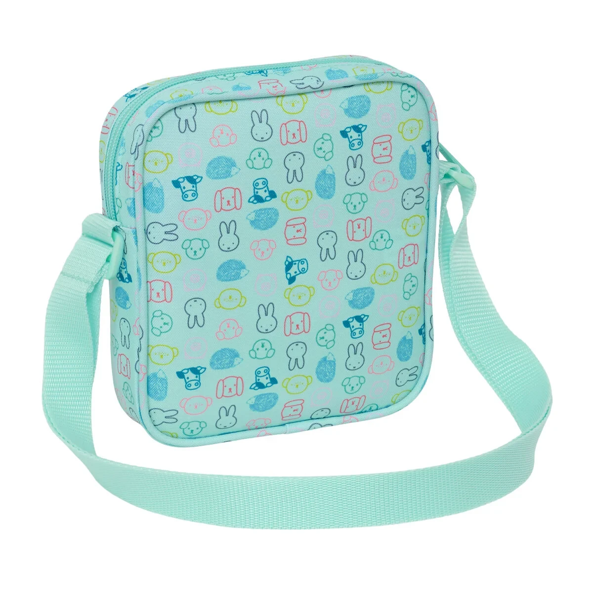 Bolso Bandolera Miffy Friends Azul 16 x 18 x 4 cm