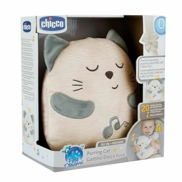 Peluche con Sonido Chicco Gato Blanco