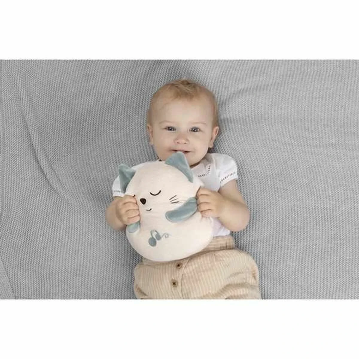 Peluche con Sonido Chicco Gato Blanco