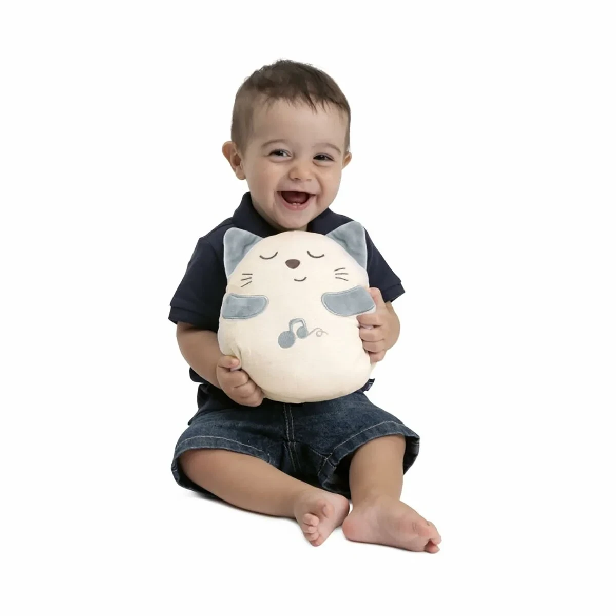 Peluche con Sonido Chicco Gato Blanco