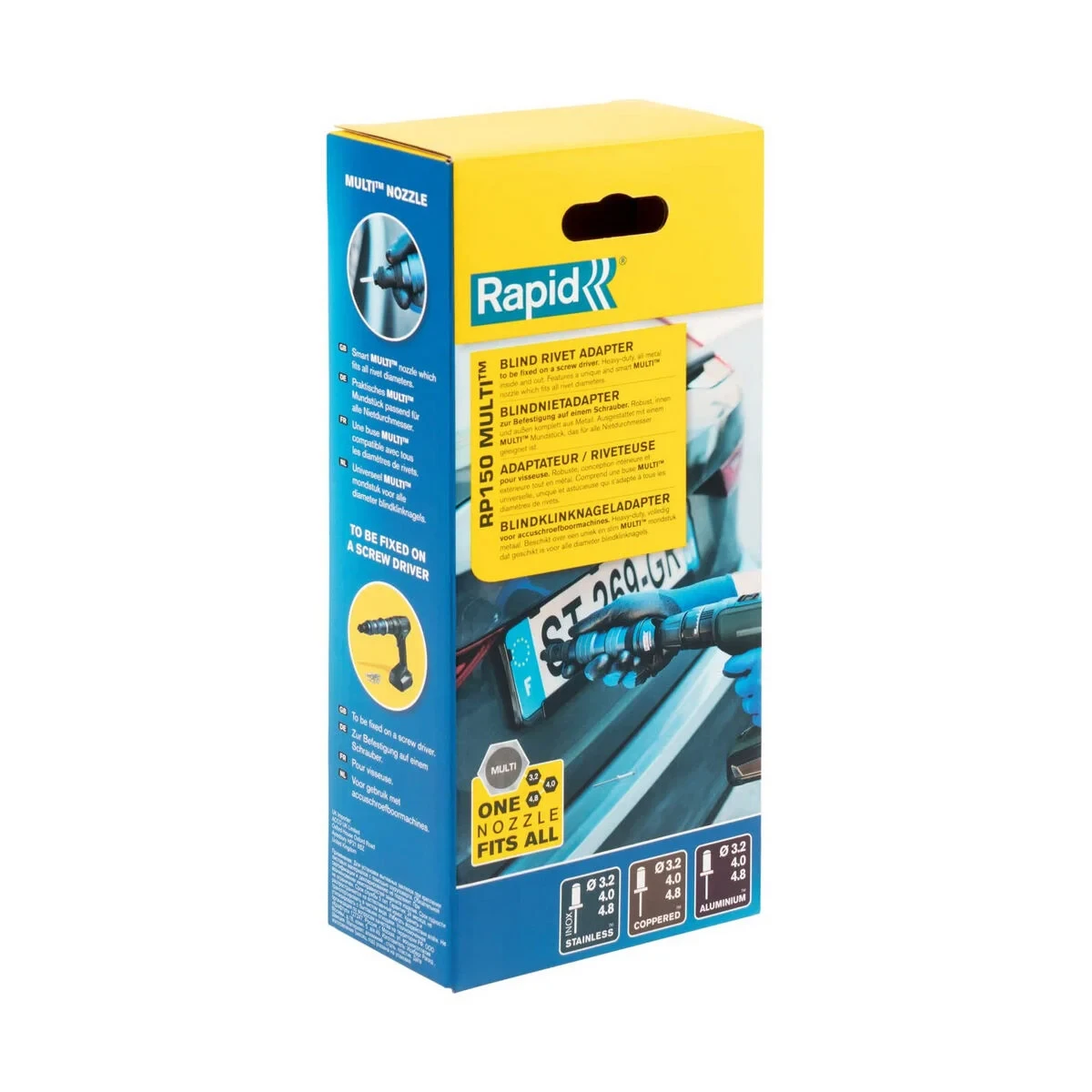 Adaptador Rapid RP150 5001484 Remaches 6 x 24,5 x 11 cm