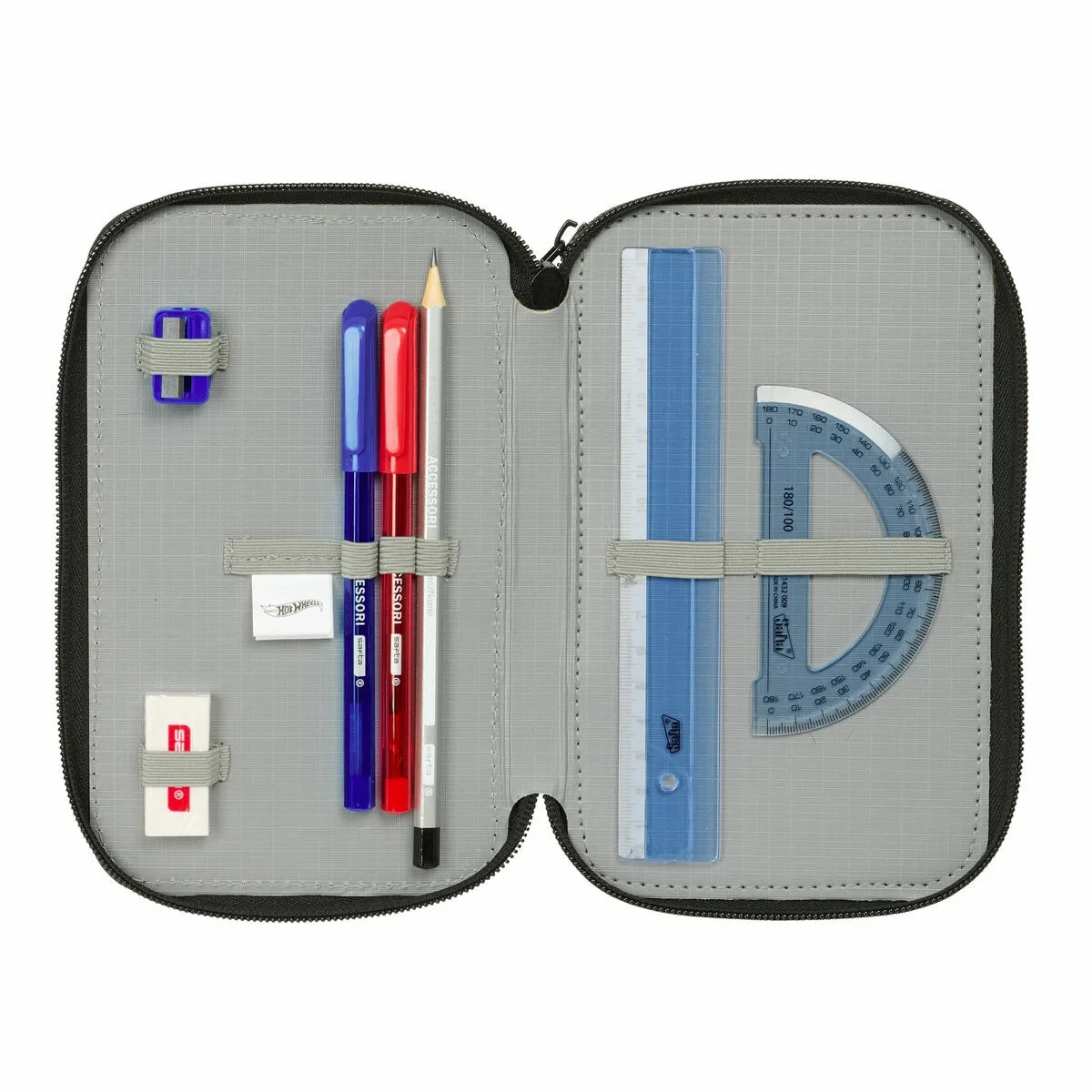 Portatodo Hot Wheels Multicolor 12,5 x 19,5 x 5,5 cm 37 Piezas