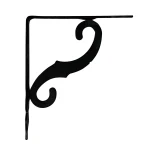 Escuadra de ángulo Micel plm05 Negro 15,5 x 11 cm