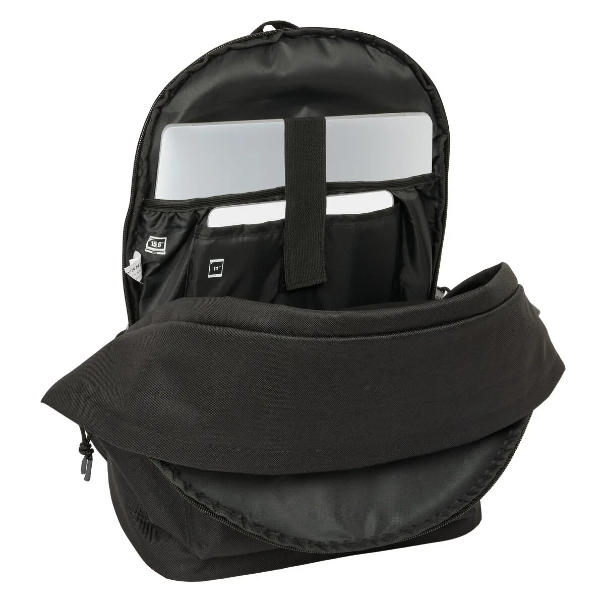 Mochila Escolar Atlético Madrid Negro 31 x 44 x 18 cm