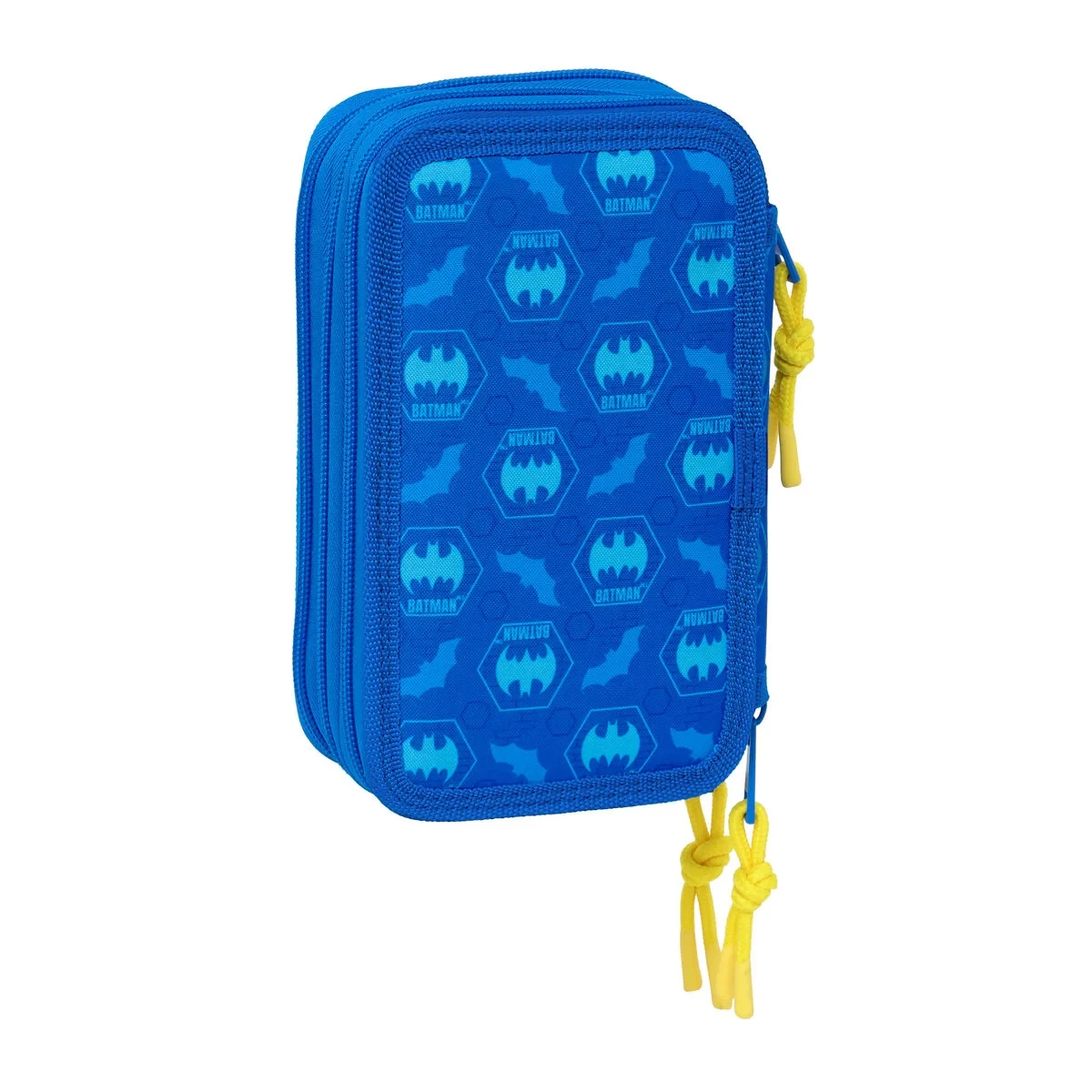 Plumier Triple Batman Azul 12,5 x 19,5 x 5,5 cm 37 Piezas