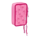 Plumier Triple Lilo & Stitch Chill Rosa Menta 12,5 x 19,5 x 5,5 cm 37 Piezas