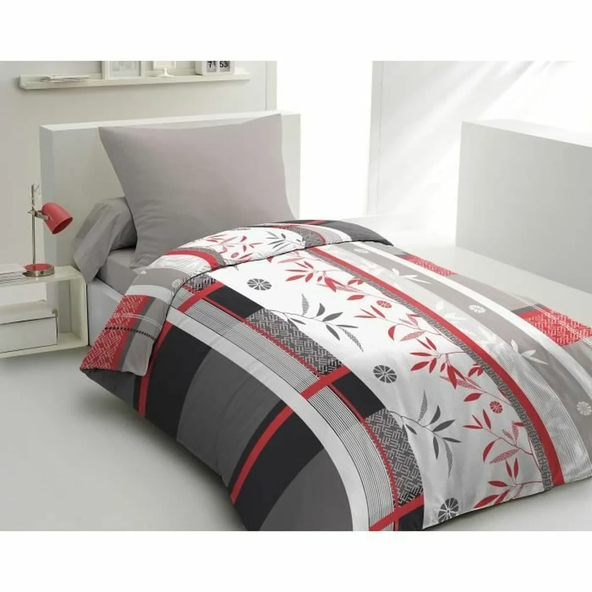 Juego de funda nórdica HOME LINGE PASSION Azul Blanco rouge 140 x 200 cm Cama de 140 2 Piezas