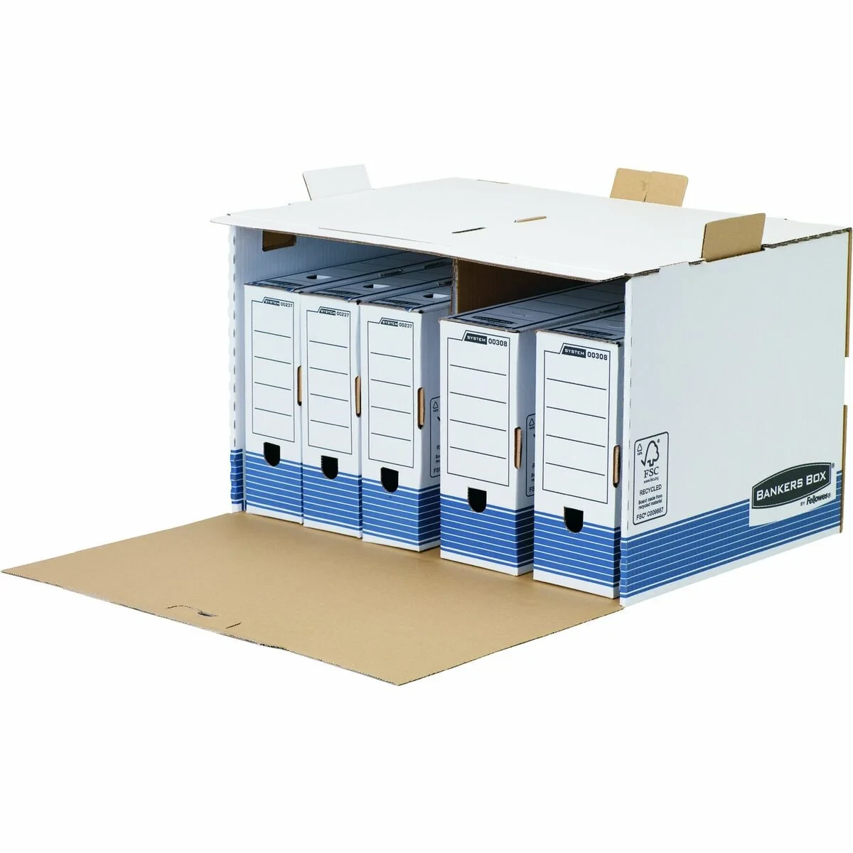 Caja de Archivo Fellowes    Azul Blanco 5 Unidades (33,5 x 55,7 x 38,9 cm)