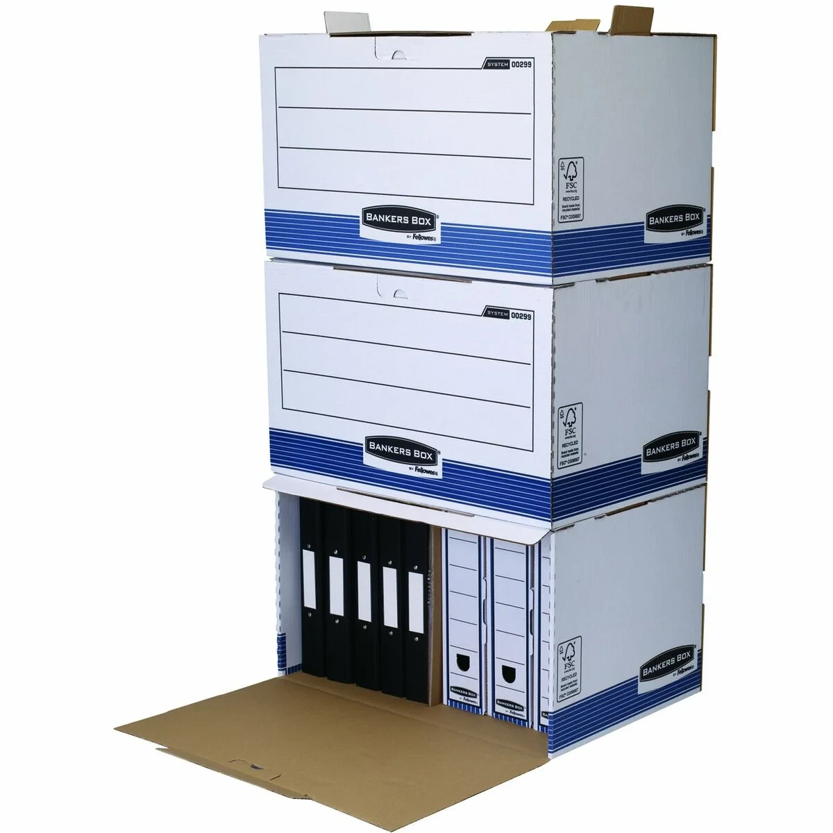 Caja de Archivo Fellowes    Azul Blanco 5 Unidades (33,5 x 55,7 x 38,9 cm)