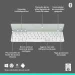 Teclado Logitech 920-012974 Blanco Gris QWERTY