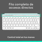 Teclado Logitech 920-012974 Blanco Gris QWERTY