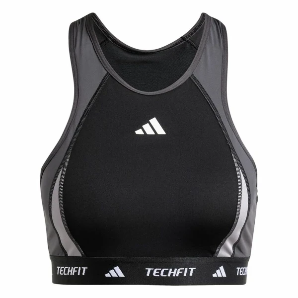 Sujetador Deportivo Adidas Techfit  Negro