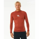 Camiseta de Baño Rip Curl Waves Upf Perf L/S Rojo Surf