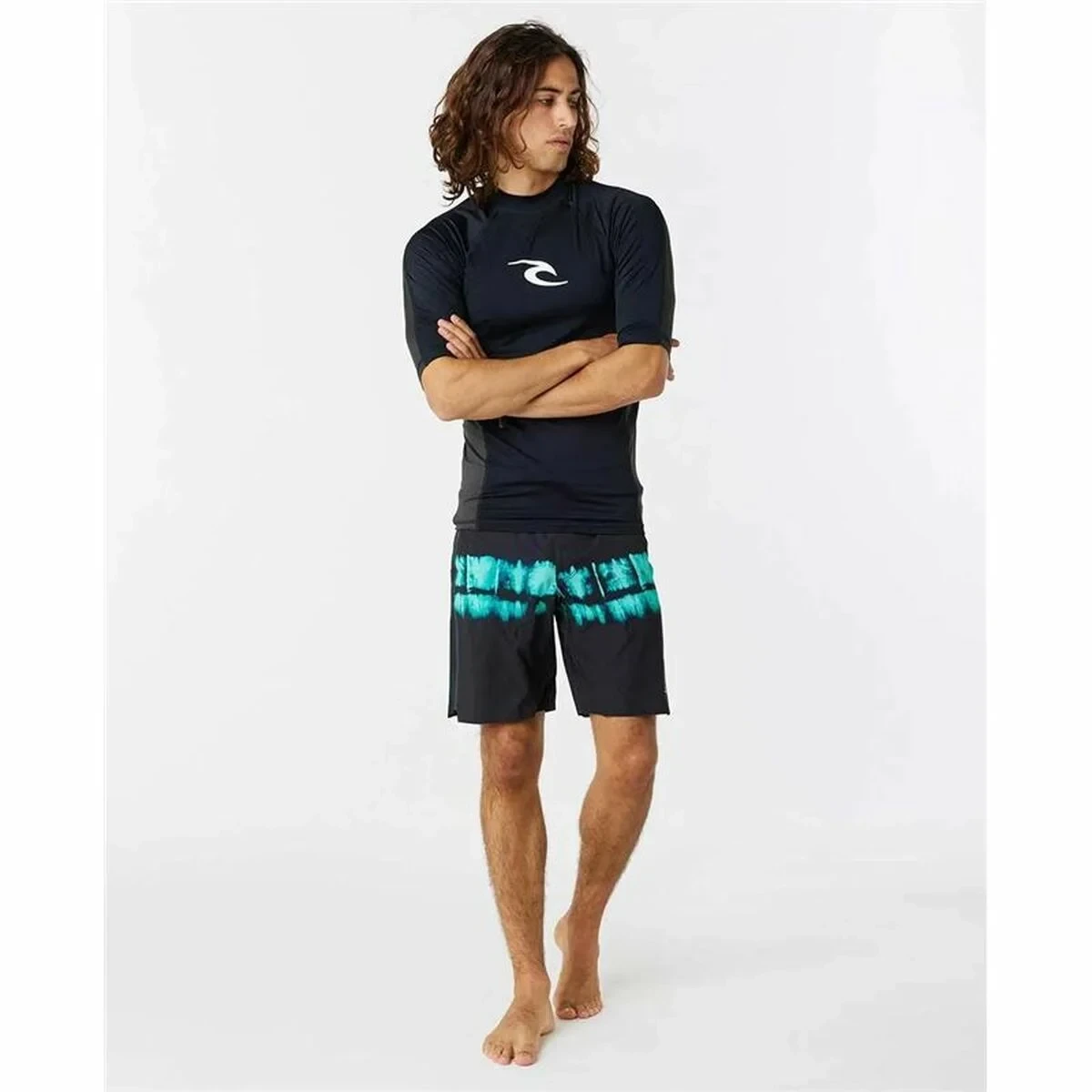 Camiseta de Baño Rip Curl Waves pf Negro Surf