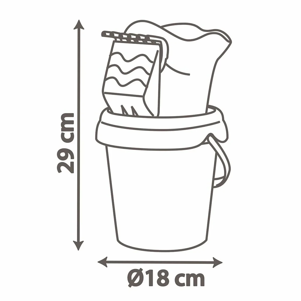 Regadera Smoby Spidey Bucket MM Garni Plástico