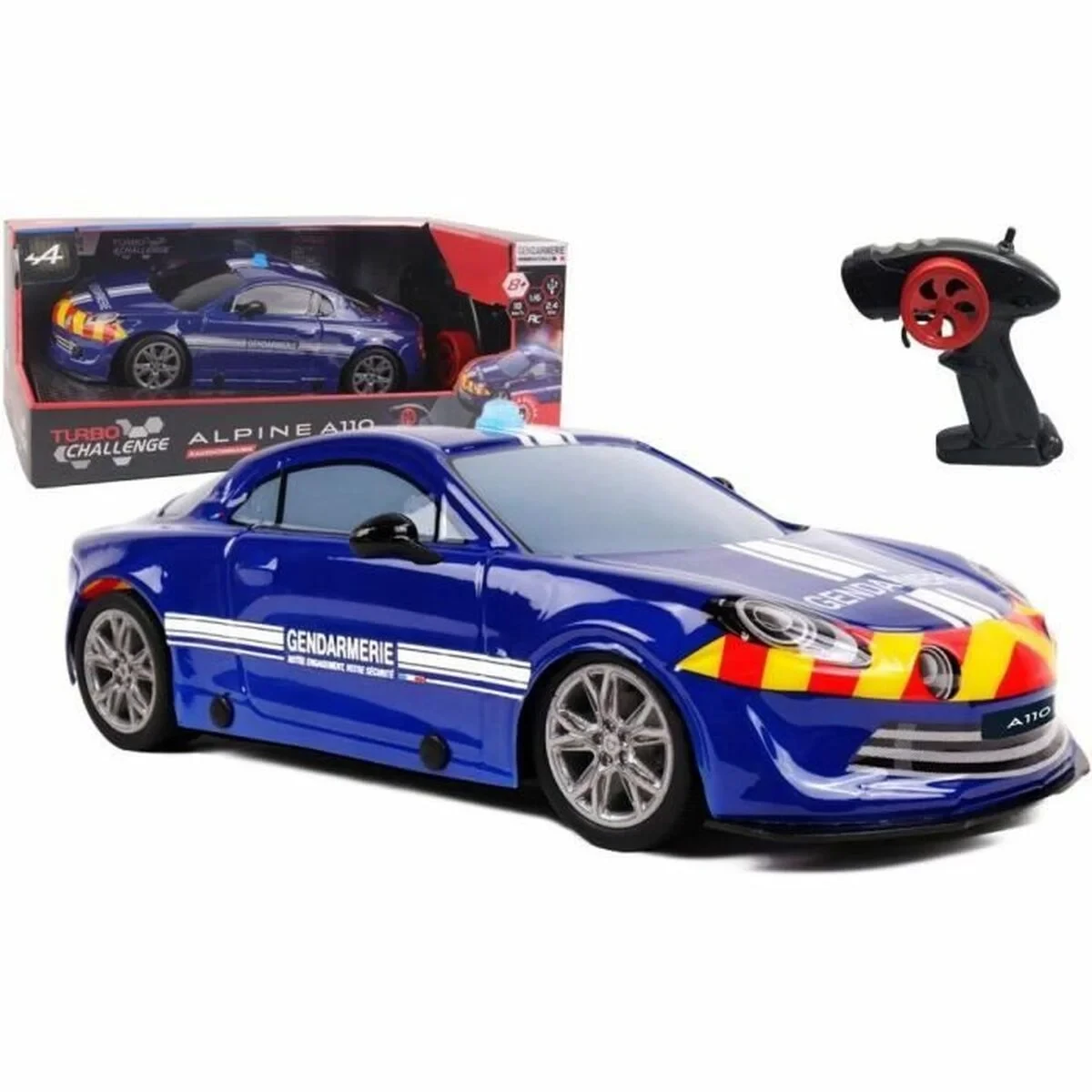 Coche Radio Control Turbo Challenge Alpine A110 Azul 1:16