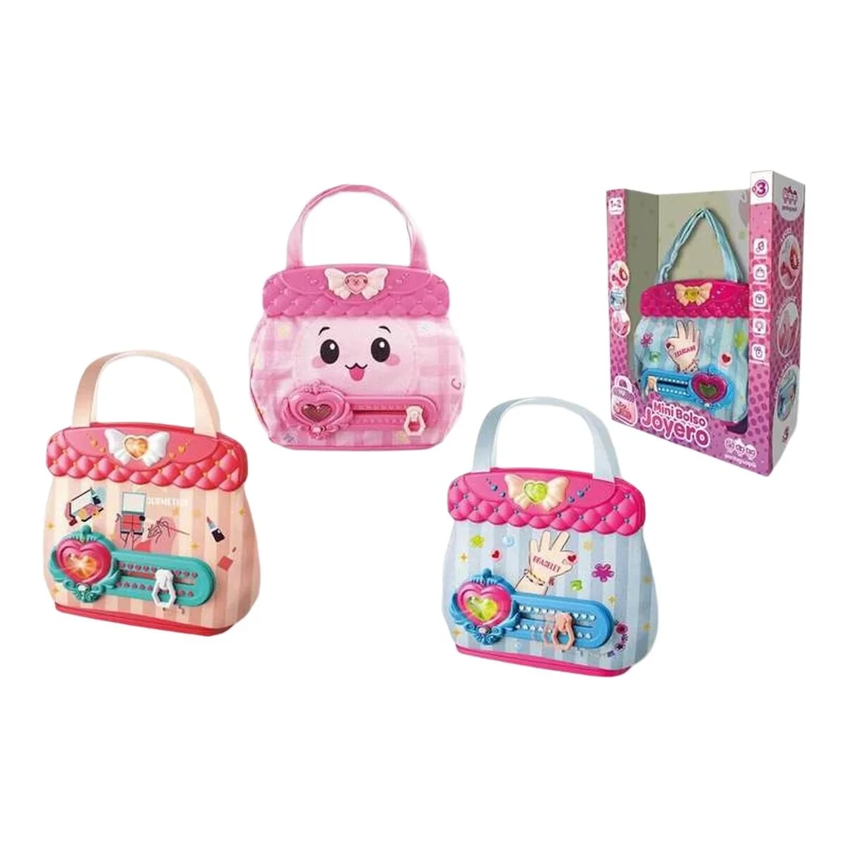 Bolso Azul Rosa 19 x 26 x 24 cm