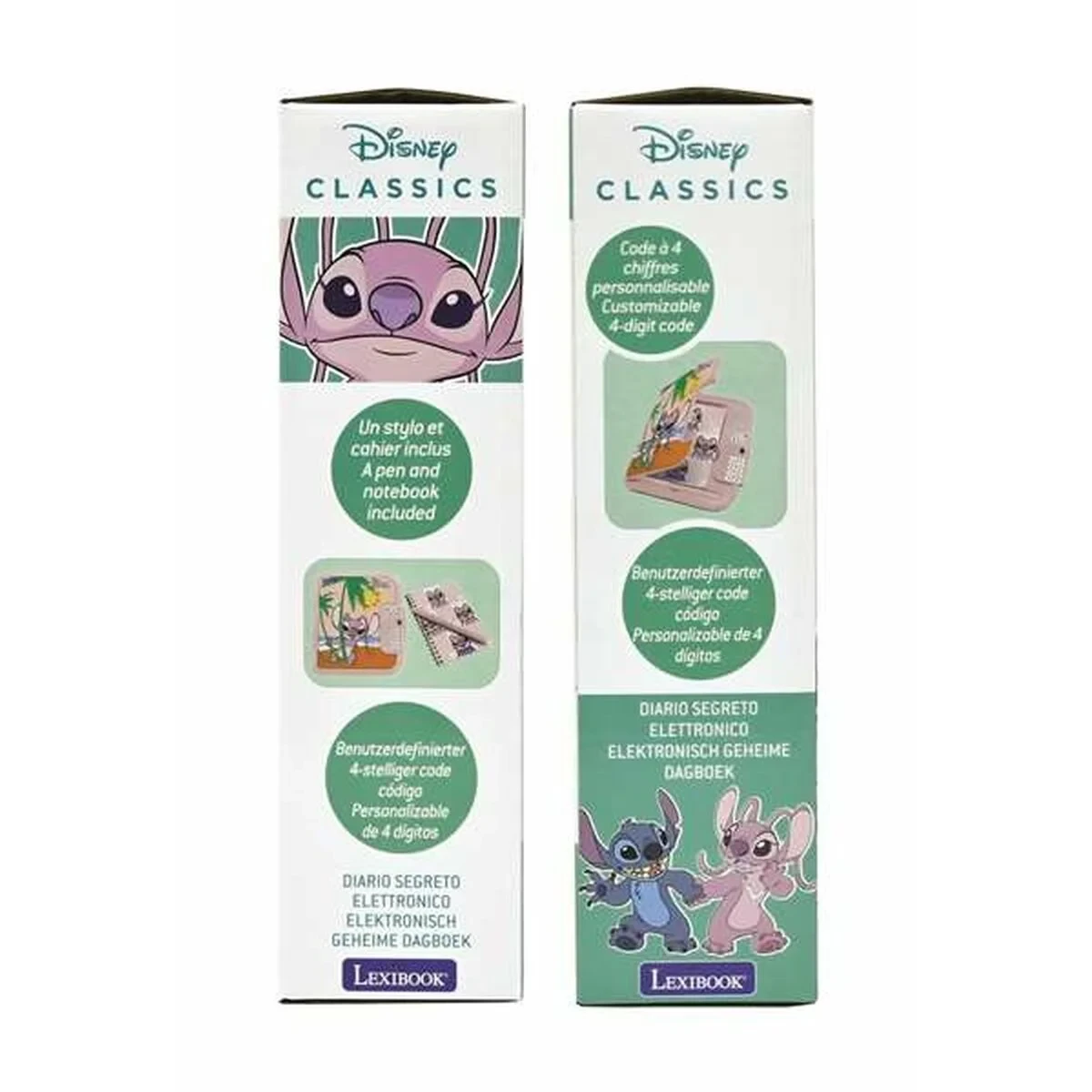 Juguete Interactivo Stitch Angel Rosa Agenda