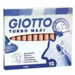 Set de Rotuladores Giotto Turbo Maxi Rosa (5 Unidades)