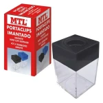 Bote Portaclips MTL Transparente Imantado (12 Unidades)