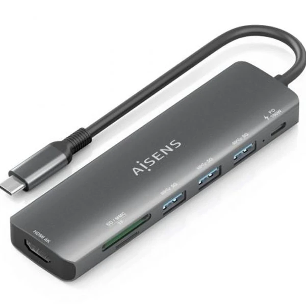 Hub USB Aisens ASUC-7P025-GR