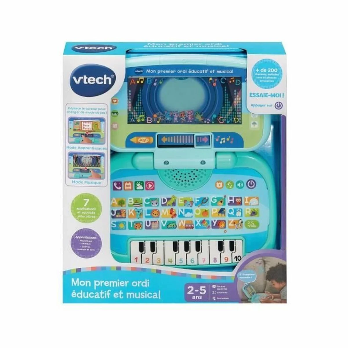 Juguete educativo Vtech Baby MI PRIMERA COMPUTADORA EDUCATIVA Y MUSICAL Francés