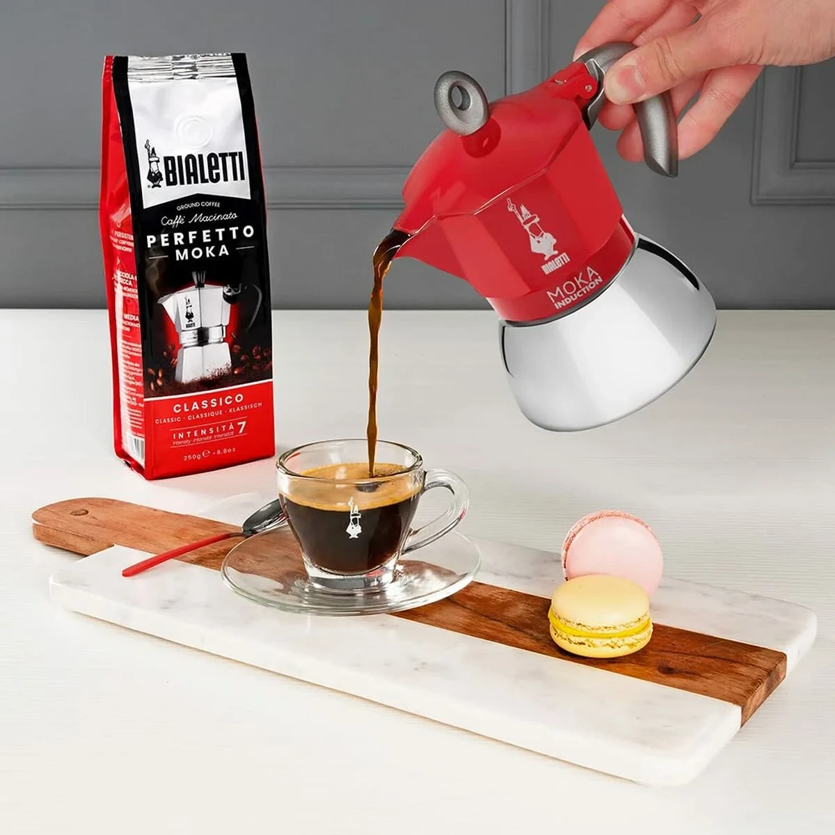 Cafetera Italiana Bialetti 0006944/NP Rojo Metal Aluminio 150 ml
