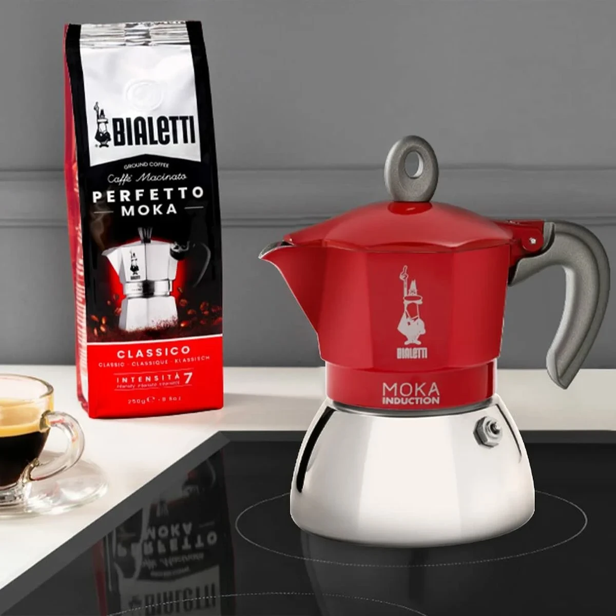 Cafetera Italiana Bialetti 0006944/NP Rojo Metal Aluminio 150 ml