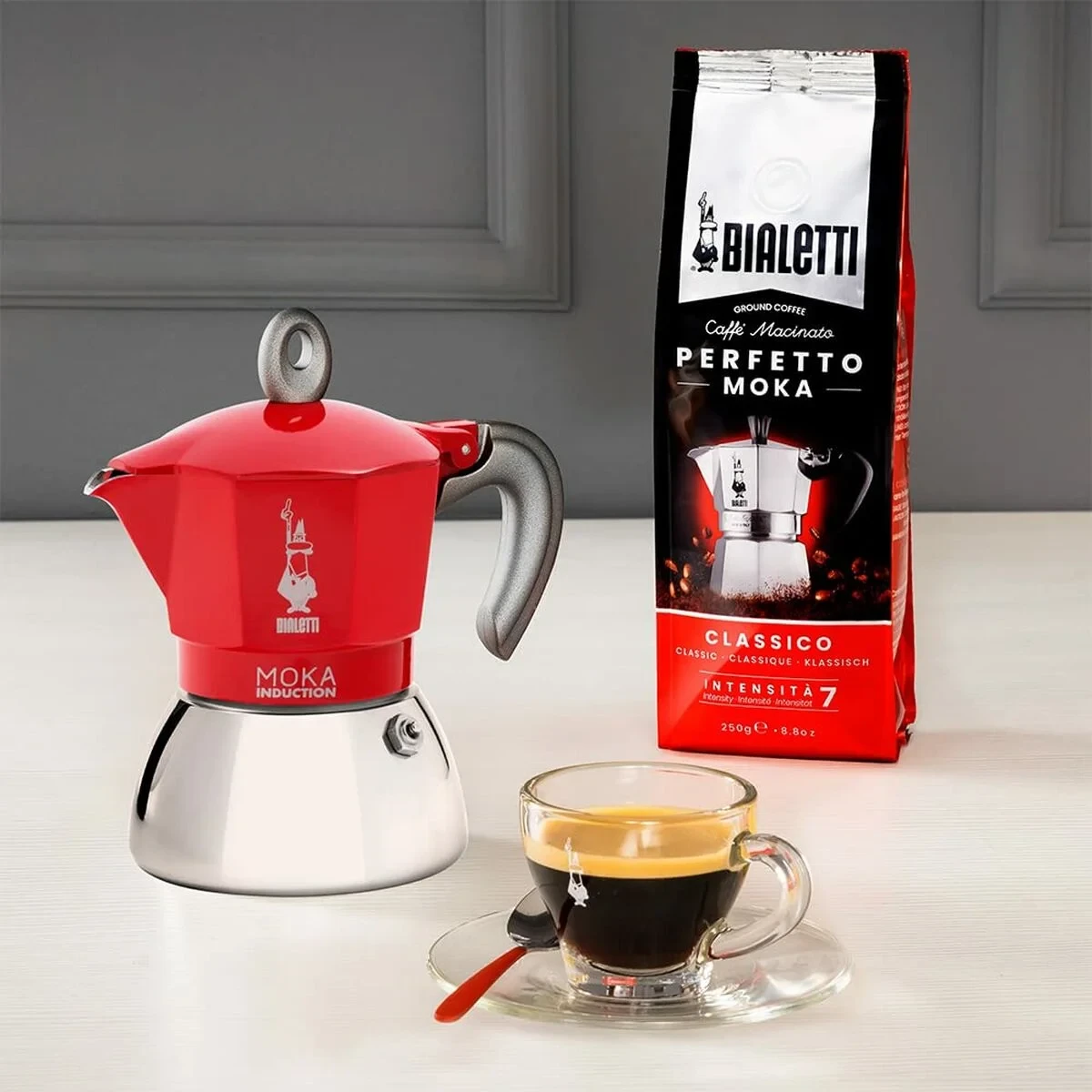 Cafetera Italiana Bialetti 0006944/NP Rojo Metal Aluminio 150 ml