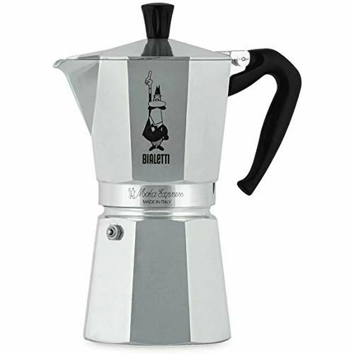 Cafetera Italiana Bialetti 0001165/X4 Plateado Metal Acero Inoxidable Aluminio 1 L