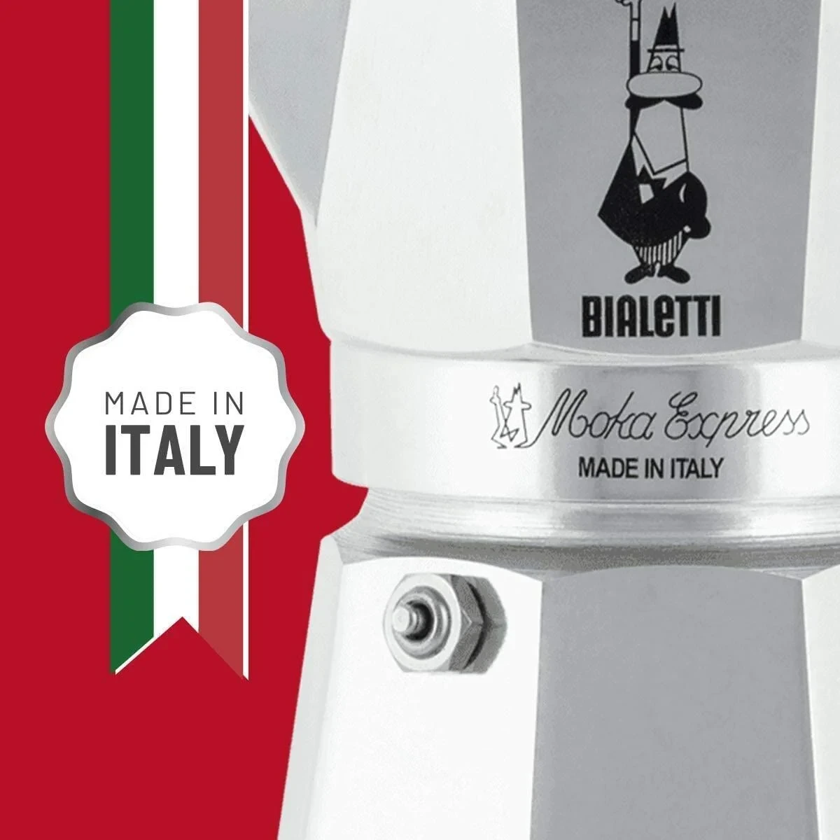 Cafetera Italiana Bialetti 0001165/X4 Plateado Metal Acero Inoxidable Aluminio 1 L