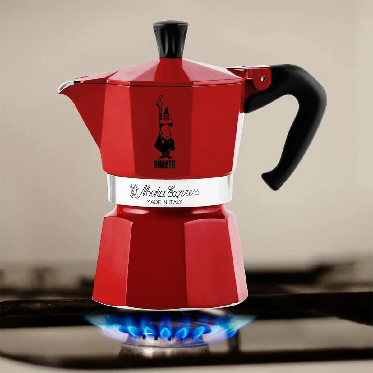 Cafetera Italiana Bialetti 0004943/NP Rojo 6 Tazas