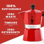 Cafetera Italiana Bialetti 0004943/NP Rojo 6 Tazas