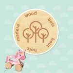 Figura Articulada SES Creative Unicornio de madera 2 en 1 Unicornio