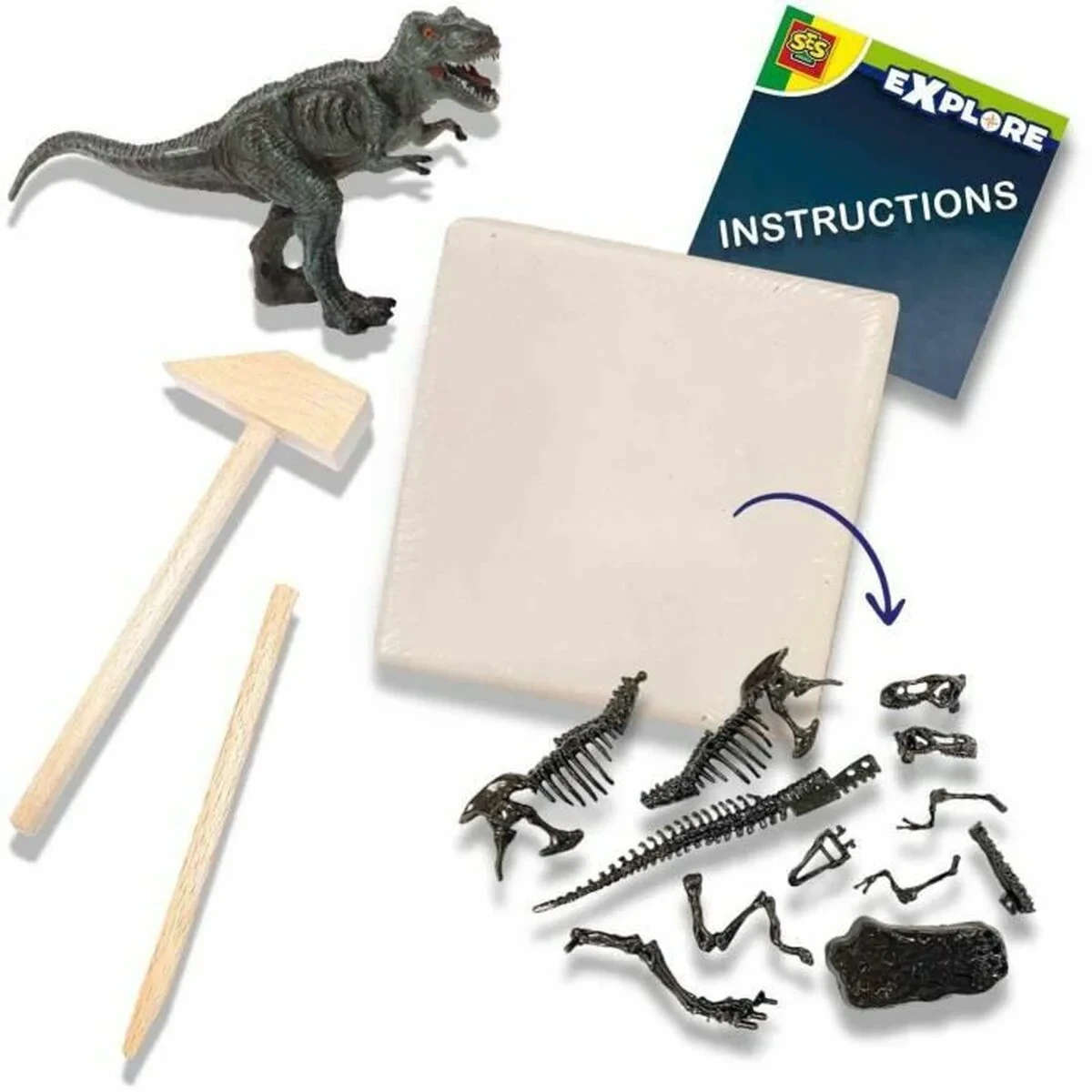 Juego de Excavación SES Creative T-rex