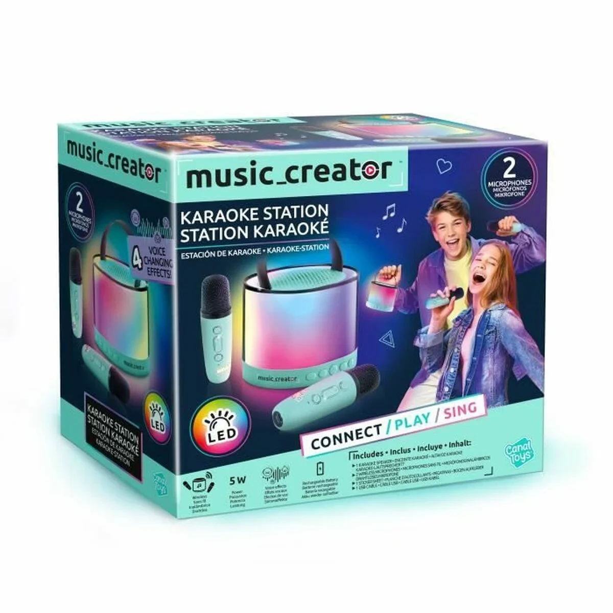 Altavoz con Micrófono Karaoke Canal Toys INF 044