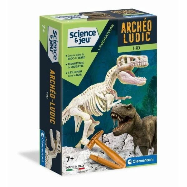 Juego de Excavación Clementoni T-Rex fosforescente