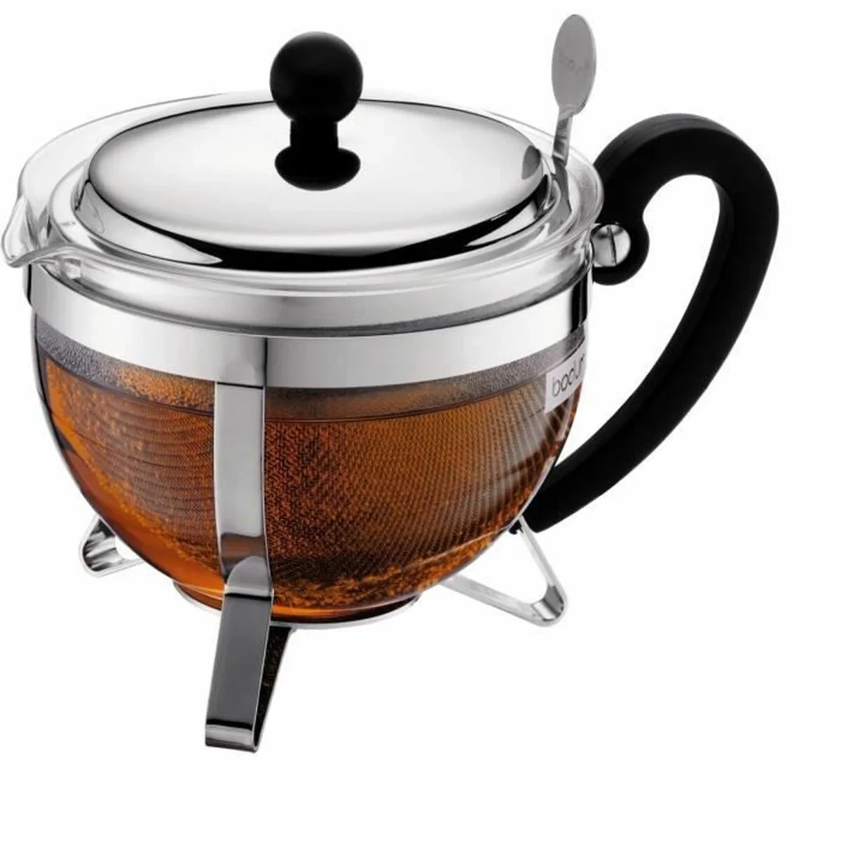 Tetera Bodum Gris 1 L Vidrio Acero Inoxidable