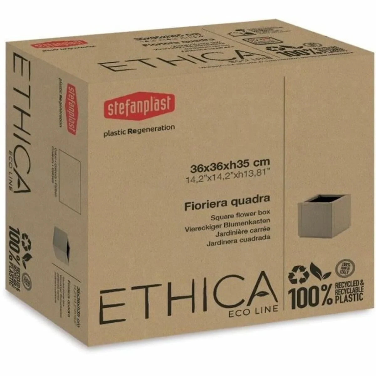 Maceta Stefanplast Cuadrado