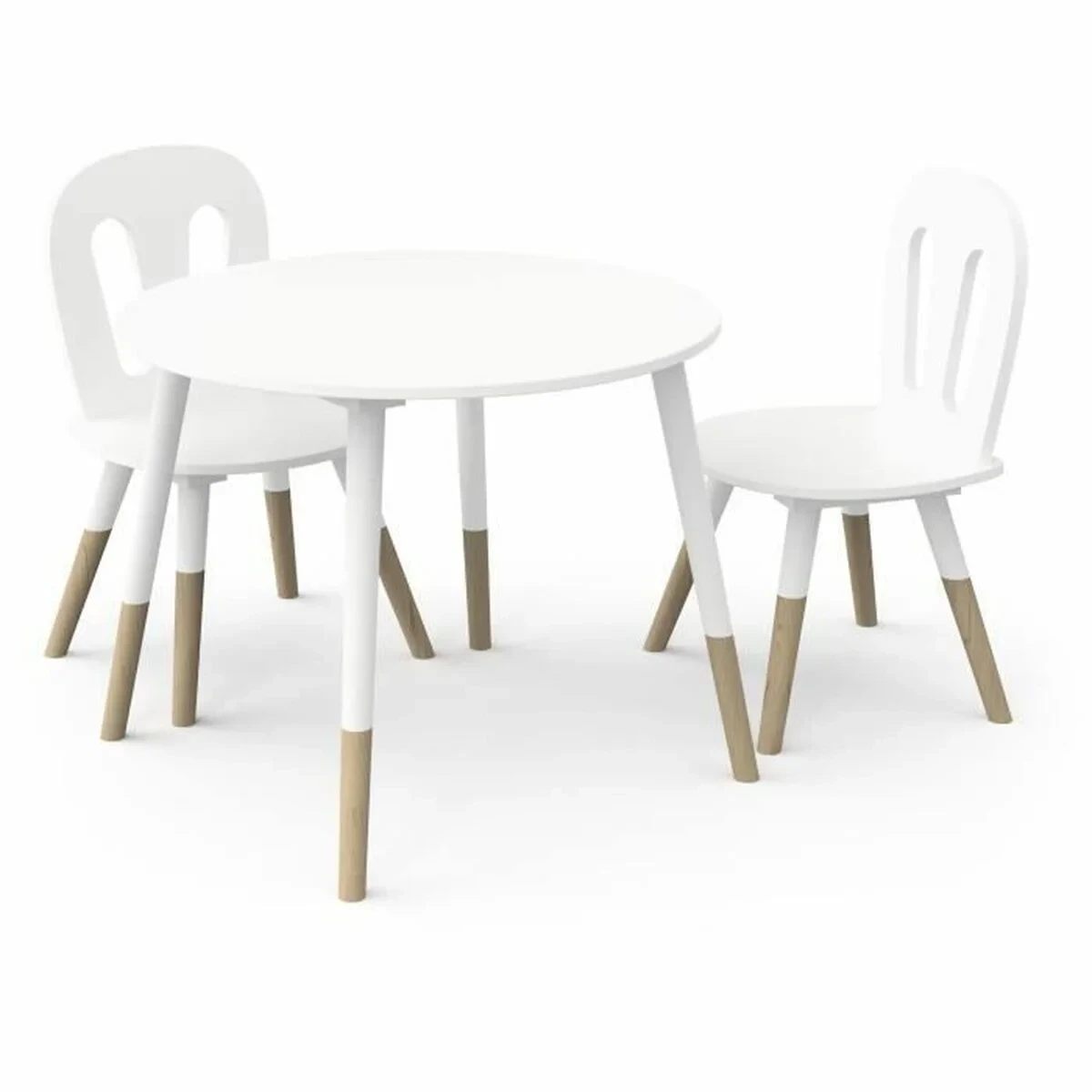 Conjunto de Mesa y Sillas para Niños Demeyere Blanco