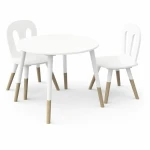 Conjunto de Mesa y Sillas para Niños Demeyere Blanco